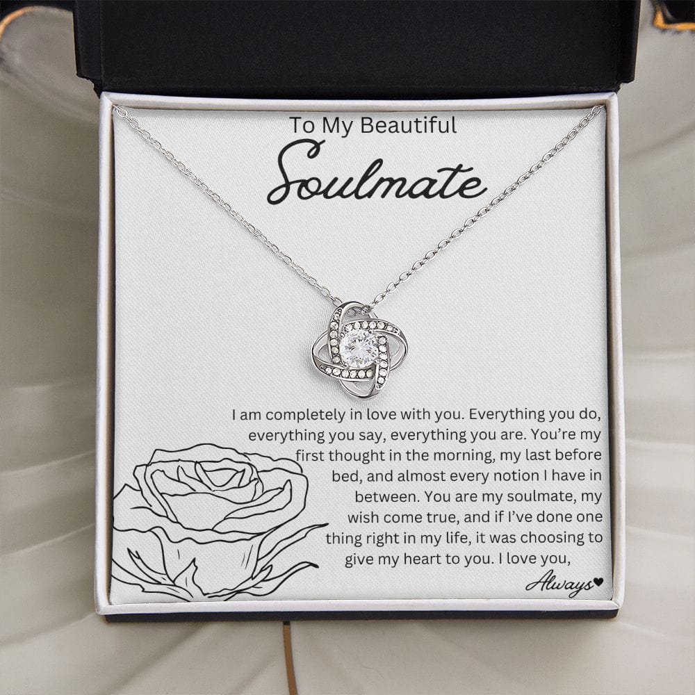 To My Beautiful Soulmate - Love Knot Necklace