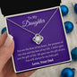 To My Daughter Love Dad- Love Knot Necklace