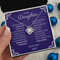 To My Daughter Love Dad - Love Knot Necklace