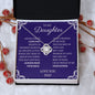 to My Daughter Love Dad - Love Knot Necklace