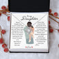 To My Daughter Love Dad - Love Knot Necklace
