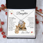 To My Daughter Love Dad - Love Knot Necklace