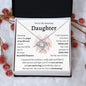 You're My Amazing Daughter - Love knot Necklace