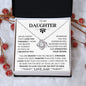 To My Daughter Love Dad - Love Knot Necklace