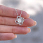 To My Daughter Love Dad - Love Knot Necklace