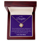 To My Daughter Love Mom - Love Knot Necklace
