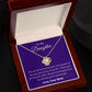 To My Daughter Love Mom - Love Knot Necklace