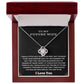 To My Future Wife - Love Knot Necklace