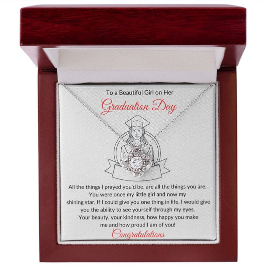 To a Beautiful Girl on Her Graduation - Love Knot Necklace