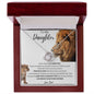 To My Daughter Love Dad - Love Knot Necklace