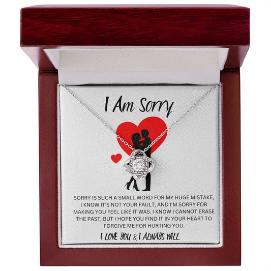 I Am Sorry - Love Knot Necklace