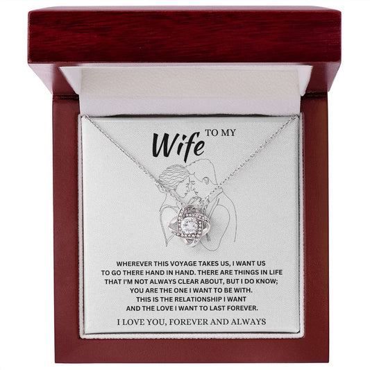To My Wife - Love Knot Necklace