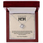 To My Beautiful Mom- Love Knot Necklace
