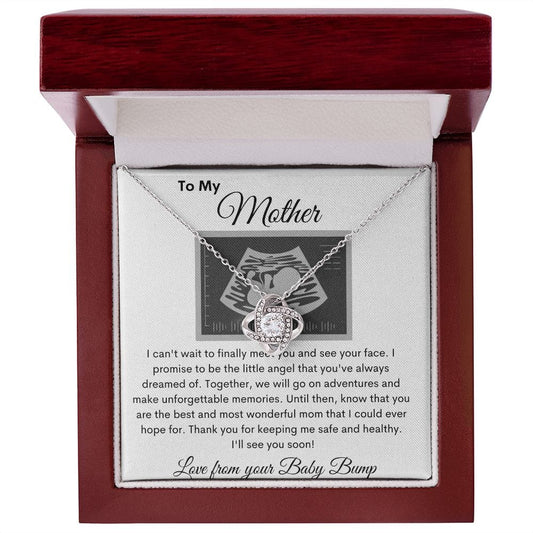 To My Mother - love knot Necklace