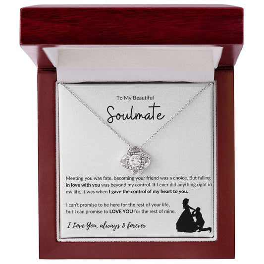 To My Beautiful Soulmate - Love Knot Necklace