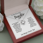 To My Beautiful Daughter Love Dad- Love Knot
