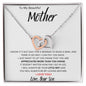 To My Beautiful Mother Love Your Son - Interlocking Hearts Necklace