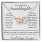 To MY Beautiful Granddaughte - Interlocking Hearts Necklace