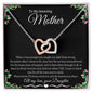To My Amazing Mother Love Daughter - Interlocking Hearts Necklace