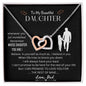 To My Beautiful Daughter - Interlocking Hearts Necklace