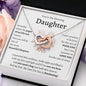 You're My Amazing Daughter - Interlocking Hearts Necklace