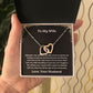 To My Wife - Interlocking Hearts Necklace