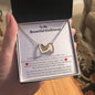 To My Beautiful Girlfriend - Interlocking Hearts Necklace