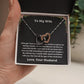To My Wife - Interlocking Hearts Necklace