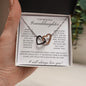 To MY Beautiful Granddaughte - Interlocking Hearts Necklace