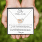 To My Beautiful Mother In Law - Interlocking Hearts Necklace