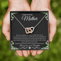To My Amazing Mother Love Daughter - Interlocking Hearts Necklace