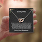 To My Wife - Interlocking Hearts Necklace