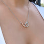 To My Beautiful Mother Love Your Son - Interlocking Hearts Necklace