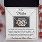 To My Mother - Interlocking Hearts Necklace