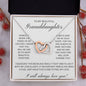 To MY Beautiful Granddaughte - Interlocking Hearts Necklace