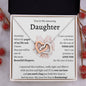 You're My Amazing Daughter - Interlocking Hearts Necklace