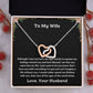 To My Wife - Interlocking Hearts Necklace