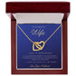 To My Beautiful Wife - Interlocking Hearts Necklace