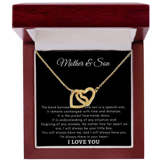 Mother & Son - Interlocking Hearts Necklace