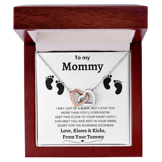 To My Mommy - Interlocking Hearts Necklace