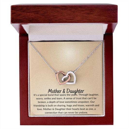 Mother & Daughter - Interlocking Hearts Necklace