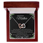 To My Amazing Mother Love Daughter - Interlocking Hearts Necklace