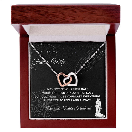 To My Future Wife - Interlocking Hearts Necklace