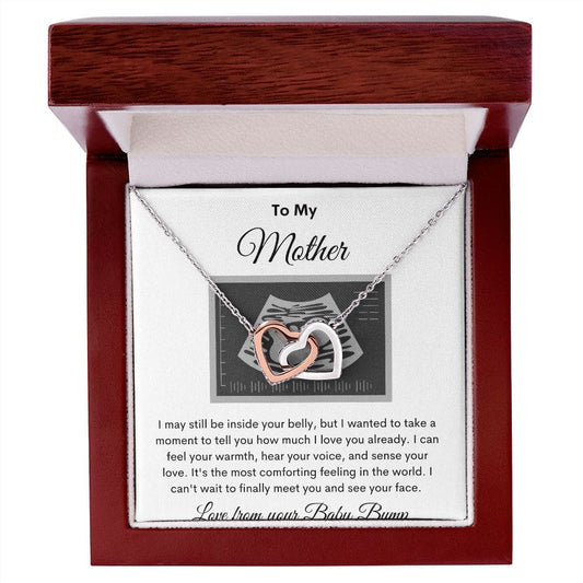 To My Mother - Interlocking Hearts Necklace