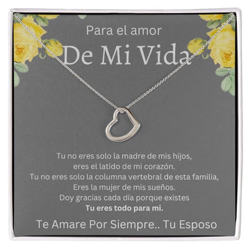 Para el amor De Mi Vida - Delicate Heart Necklace