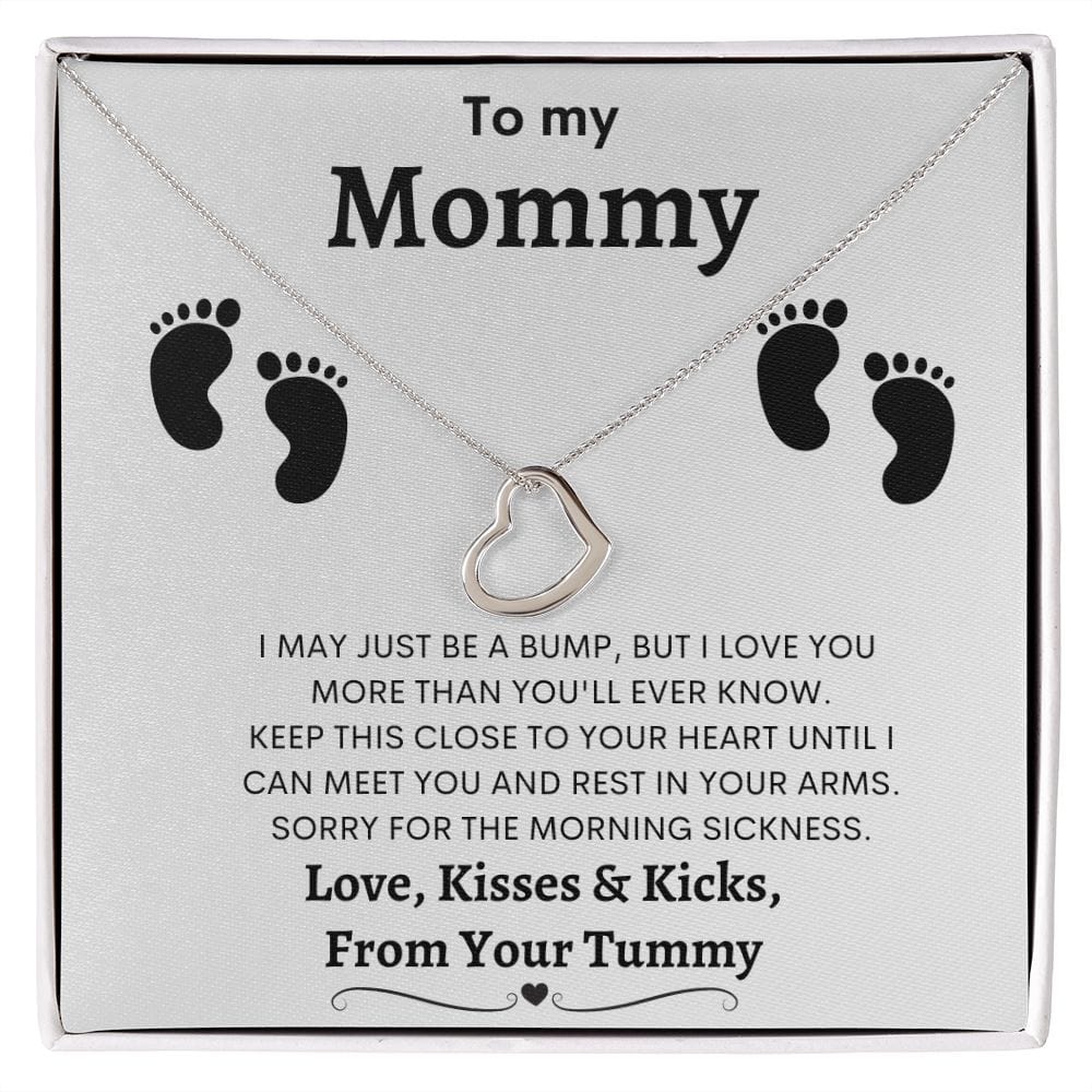 To My Mommy - Delicate Heart Necklace