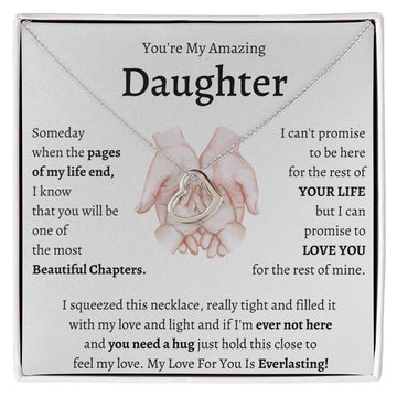 You're My Amazing Daughter - Delicate Heart Necklace