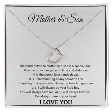 Mother & Son - Delicate Heart Necklace