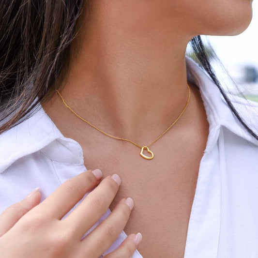 To My Wife - Delicate Heart Necklace