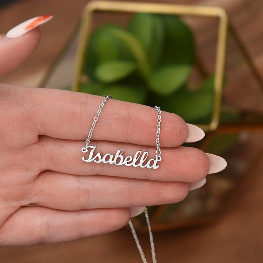 To My Daughter Love Dad - Personalized Name Necklace